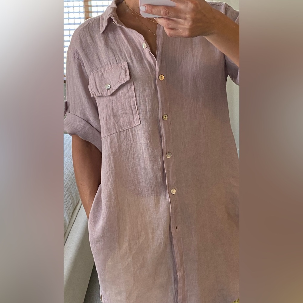 🌸 Venti 6 Linen Shirt - Made in Italy